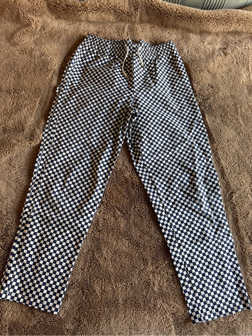 Eat Dust Women’s Navy and White Checkered Pants